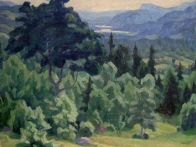 1877-Arne Lærum - Paesaggio